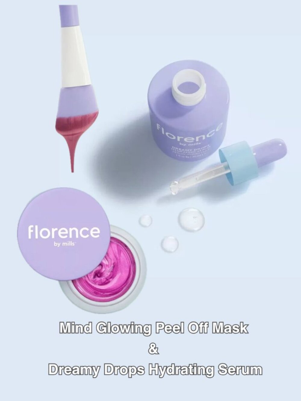 florence Skincare bundle 🫧 Dreamy Drops & Peel Off Mask